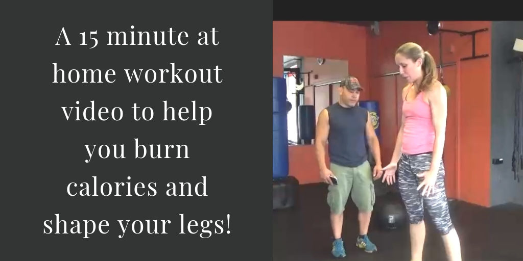 A 15 minute at home workout video to help you burn calories and shape your legs!